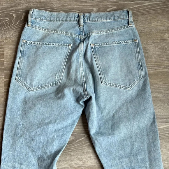 AGOLDE Jamie High Rise Classic Ever More 2 Light Blue Jeans - Picture 11 of 12